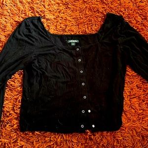 Wild Fable button up square neck top